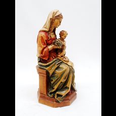 9" Woodcarved Madonna & Child SKU 26V3LT